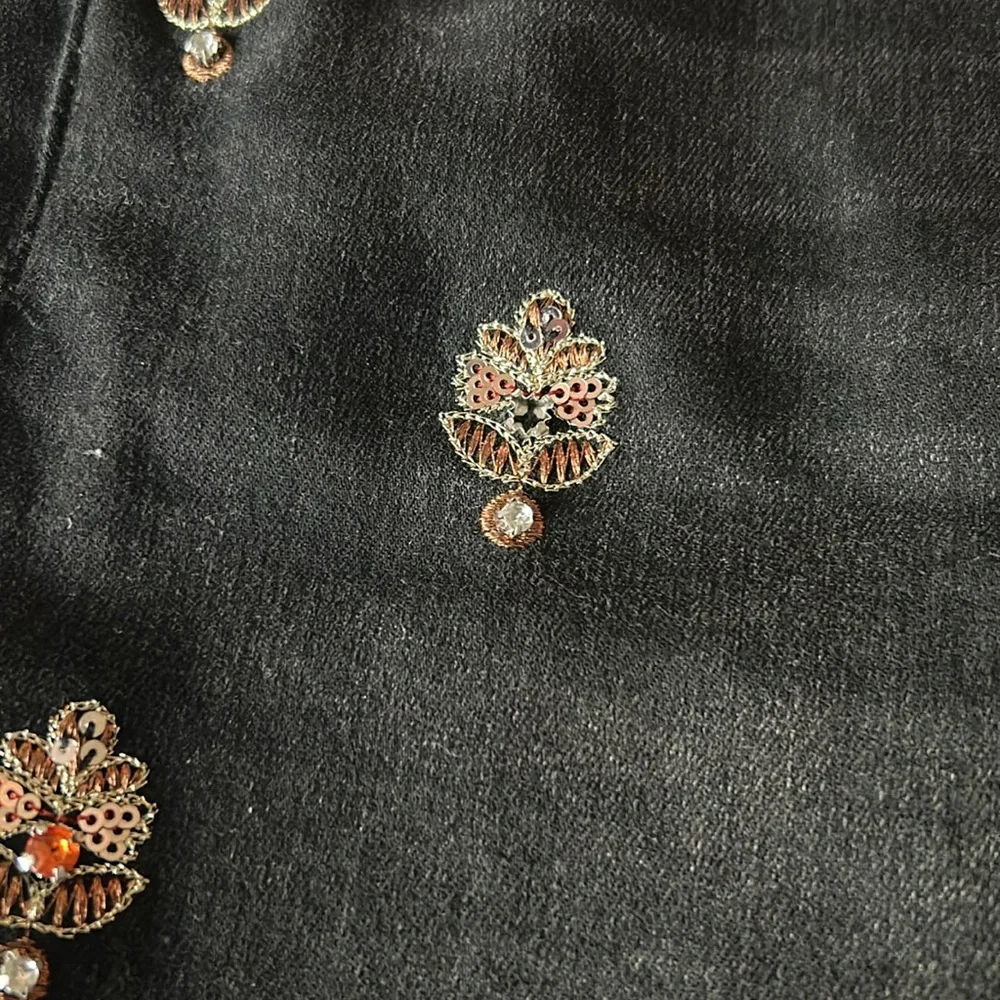 Pilcro Black Skinny Jeans with Embellishments - Picture 6 of 9